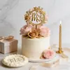 Decoración de Pastel Acrílica Dorada Mr&Mrs para Compromiso de Boda Estilo Ins Transfronterizo Suministros para Fiesta de Boda