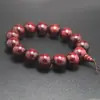 Pulseira de contas de madeira vermelha ácida imitação 2cm atacado Pulseiras baratas de sândalo venderão barraca de contas de madeira para presente
