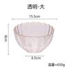 Tigela de Vidro Transparente com Renda Europeia Borda Dourada Prato Colorido para Frutas Sobremesa Salada Jogo de Pratos Utensílios de Mesa Domésticos