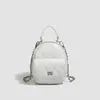 Mochila Acolchoada com Corrente e Textura de Nicho para Mulheres 2026 Nova Moda Versátil Mochila Pequena Bolsa de Ombro para Viagem para Mulheres