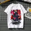 Comercio Exterior Anime Naruto Patrón Sasuke Estampado Casual Camiseta de Manga Corta Top Uchiha Itachi