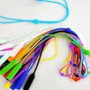 Corda para Óculos com Fivela de Duplo Furo Silicone Antiderrapante e Anti-Queda Multicolorido Opcional Fivela de Silicone para Crianças e Adultos Ajustável