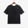 Exquisito top de punto con pedrería para mujer talla grande, colección otoño 2026, camiseta casual de manga corta con cuello redondo para mujer talla grande 25088