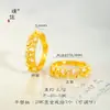 Anillo de Encaje Ola de Diamantes Chapado en Oro Cepillado Anillo Índice Moneda de la Fortuna Anillo Versátil para Mujer