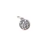S999 Plata Pura Retro Colgante de Dragón de la Suerte del Zodíaco Pulsera de Cuerda Trenzada a Mano Accesorios Hechos a Mano para DIY