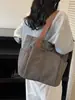 Bolsa de Lona Tote de Gran Capacidad, Estilo Nuevo para el Trabajo, Viajes Diarios, Versátil, Artística, Ropa de Estudiante, Bolso de Tela de un Solo Hombro, Bolso Cruzado