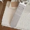 Calcetines básicos de color liso, con patrón sutil y ribete de encaje, de longitud hasta la pantorrilla, estilo coreano, sencillos y versátiles, hechos de algodón puro, sin costuras, para mujer, adecuados para otoño e invierno