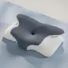 Almohada de espuma viscoelástica con forma de mariposa de comercio exterior con rebote lento, multifuncional, de forma única, diseñada para soportar la columna cervical, para uso doméstico