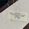 Collar de Plata de Ley S925 Gota de Agua Transparente, Elegante y Sofisticado, Sencillo y Elegante, Cadena para Clavícula de una Dama con Clase, Regalo para Mujeres