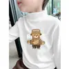 Ropa interior térmica para niños, camiseta de manga larga para niños 2026, nueva, cálida, forro polar de doble cara, cuello semi-alto, top versátil