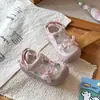 Sandálias Infantis para Meninas de 3-6 Anos, Sandálias de Verão Antiderrapantes com Solado Macio para Crianças, Sandálias Fechadas Respiráveis Antiderrapantes Estilo Princesa Desenho Animado