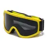 Versión mejorada de gafas de esquí de doble capa antivaho con patrón de fluido colorido, máscara protectora transpirable para protección solar en ciclismo y montañismo