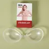 En stock pastillas de silicona transparentes para pezones gathered natación no se caen pastillas invisibles para pezones para mujeres uso en vestido de novia a prueba de bultos impermeables para traje de baño pastillas para pezones