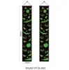 Cortina de porta para Halloween Decoração de feriado Amazon Cena de Halloween Faixa de porta de abóbora Couplet de porta de Halloween Couplet que brilha no escuro