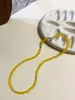 """"Cenário de Luz da Primavera""""Amarelo Fresco com Contas Mais Fácil de Combinar Colar Feminino Feiyan Empilhado Casual Mais Fácil de Combinar Corrente da Clavícula"""