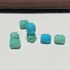 Turquesa Magnesita Cubo de Flores Pequeño Cuentas Sueltas Accesorios para Pulseras Joyería DIY E65