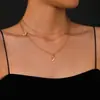Moda Transfronteriza Simple y Único Estilo en Capas Estrella Corazón Luna Colgante Redondo Colección de Collares de Múltiples Capas para Mujer