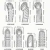 Agradable Dedo Manga para Mujeres con Partículas Elevadas, Estilos Punto A y Punto G, Dedo Masturbador Manga Cristal Diente de Lobo, Juguete Sexual