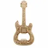 Abrebotellas magnético creativo con forma de guitarra, un abridor de cerveza de metal único, un pequeño colgante y un abridor de botellas portátil - un regalo perfecto