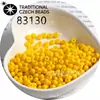 Cuentas de vidrio checas baoshiosa color natural para arroz no se decoloran color sólido pintura al óleo cuentas de porcelana hechas a mano para pulsera DIY