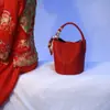 Bolsa Pequeña 2026 Nuevo Modelo Nupcial de Gama Alta Nicho Bolsa de Boda de Mano Roja Gran Capacidad Bolsa de Boda