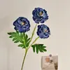 3 Flores de Loto Peonía Artificiales a la Parrilla para Decoración del Hogar y Bodas, Ramo de Flores Artificiales Realistas de Alta Gama, Accesorios para Fotos