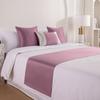 Caminero de Cama de Lujo y Sencillo para Hoteles y Casas de Huéspedes, Cubierta Decorativa Profesional, Ropa de Cama de Tela Anti-Suciedad