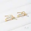 Retenção de Cor Forte Anel de Dedo Aberto com Contas Preenchidas com Ouro 14K Formato Especial Moda Luxo Acessível Anel Aberto Suporte para Anel de Pérola Adesivo Artesanal DIY