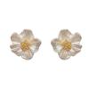 Brincos de pérolas e zircônias brancas, novos, para primavera e verão, leves, luxuosos, com textura branca suave, elegantes e elegantes