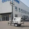 La linterna frontal de iluminación móvil para mantenimiento nocturno de ferrocarril se puede equipar con una torre de iluminación diésel de alta potencia de 3 kW a 6 kW con auto-generación.