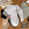 Calcetines Zhuji para Hombre de Media Caña Color Sólido para Baloncesto y Deportes de Primavera y Verano Absorbentes de Sudor Transpirables Desodorantes de Algodón al Por Mayor
