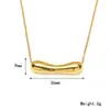 Estilo Ins Europeu e Americano Frio Tubo de Arco Elegante Titânio Aço Pingente Nicho Moda Arco Elegante Alto Nível Versátil Colar