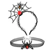 Set de Diadema y Collar para Halloween, Diadema de Telaraña, Accesorios Festivos para Fiesta, Pasadores, Accesorios Populares para el Cabello para Tomar Fotos