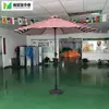 Lâmpada Solar Luminous LED Coluna Média Guarda-sol Manivela Guarda-sol de Praia ao Ar Livre Easley Repelente à Água Guarda-sol de Lazer para Pátio