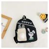 Mochila para niñas de jardín de infantes con dibujos animados, nueva mochila para niños, bonito conejito, bolso de hombro para salir al aire libre, venta al por mayor