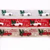Cinta Estampada Navideña de 2m Adornos para Árbol de Navidad Accesorios Decoración Navideña Cinta de Coche Colorida Serpentinas