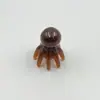 Peine Masajeador de Pulpo, Peine Masajeador de Cabeza de Pulpo, Peine de Terapia de Meridianos del Cuero Cabelludo y Puntos de Acupuntura, Peine Gua Sha Portátil Grande de Dientes Anchos