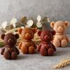 Jiahuimei Mini Molde de Oso DIY Lindo Animal Oso Vela de Aromaterapia Molde de Silicona