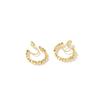 Aretes de Aro de Metal de Alta Gama con Forma de Espiral para Mosquitos, Clips para Orejas Estilo Francés, Se Pueden Usar Sin Perforaciones, Simples, Modernos y Versátiles