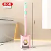 Cepillo de inodoro de ventosa relleno de líquido para uso doméstico, sin puntos ciegos, montado en la pared, especializado para limpiar, elimina el sarro, cepillo de baño duradero