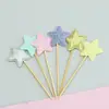 Decoración para hornear pasteles con polvo de oro de color frío Flor de estrella Multi-Amor Tarjeta de papel Enchufe