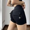 Pantalones de yoga sexys de tres puntos para mujer, de cintura alta y con bolsillos, para el trabajo, deportivos y de fitness, para primavera y verano