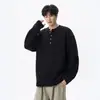 Camiseta Henley de Manga Larga Estilo Old Money para Hombre y Mujer, Nueva Tendencia Verano-Otoño 2026 Marca Suelta Casual Versátil Camiseta Básica