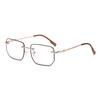 Armazón de Gafas para Miopía que Cambia de Color Sensible a la Luz Espejo Plano Retro sin Montura Corte al Borde Luz Azul Anti-Luz Moda Celebridad de Internet Gafas para Miopía