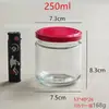Atacado do Fabricante Garrafas de Vidro para Gelatina de Peixe Fresco Cozido, Potes Redondos para Conservas, Geleia de Pimenta, Garrafas para Ninho de Pássaro, Potes de Vidro com Tampas