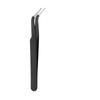 Pinzas 113 para pestañas postizas largas con punta curva puntiaguda de acero inoxidable rentables pinzas tamaño pequeño clip de pluma dorado pinzas de regalo gratis rosa