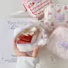 Bolsa de Maquillaje Cuadrada de Dibujos Animados Bolsa Organizadora de Maquillaje Acolchada Bolsa para Labiales Bolsa de Almacenamiento Portátil de Viaje Cartera Multifuncional