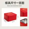 Cajas de hojalata hechas a medida para dulces de boda, té, suplementos para la salud, galletas de copo de nieve cuadradas y productos horneados