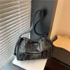Bolso Bandolera para Hombro y Axila Súper Popular de Tailandia con Grabado de Letras, Bolso de Mano para el Trabajo y los Viajes, Bolso Cruzado para Mujer