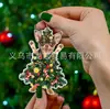 Acrílico regalo decoración de Navidad colgante adorno Boston Terrier perro mascota árbol de Navidad amante de los perros